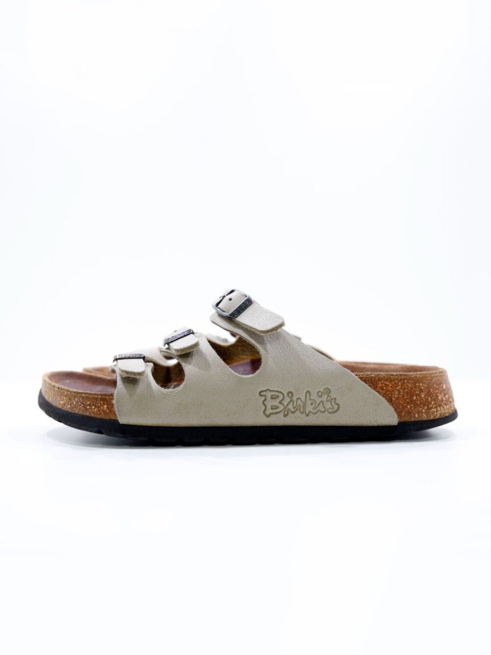 Birkenstock Birki's Florida Taupe Lightweight Flat Footbed Sandals - Women's 5